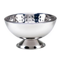 3 Gallon Bolt Hammered Stainless Double Wall Punch Bowl